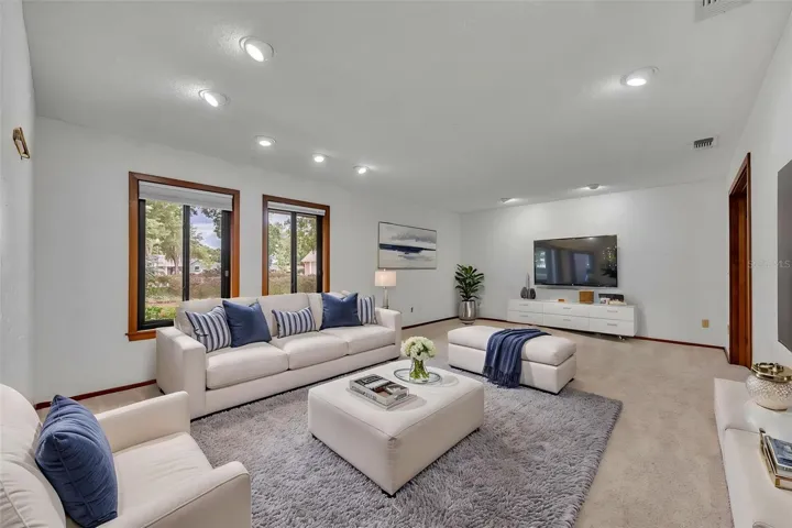 Virtuall staged Living Room.