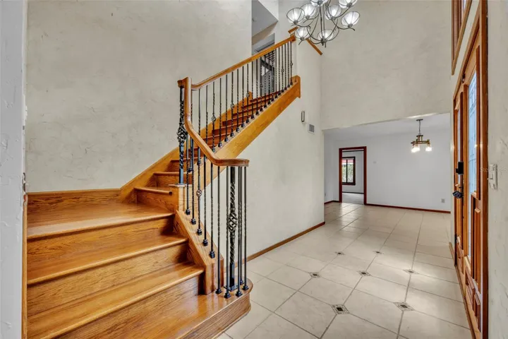 Staircase to upstairs bedrooms