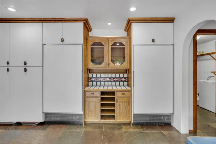 SubZero Refrigerator on Left and SubZero Freezer on Right