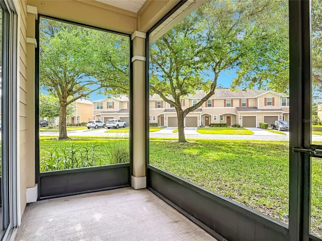 Screened patio