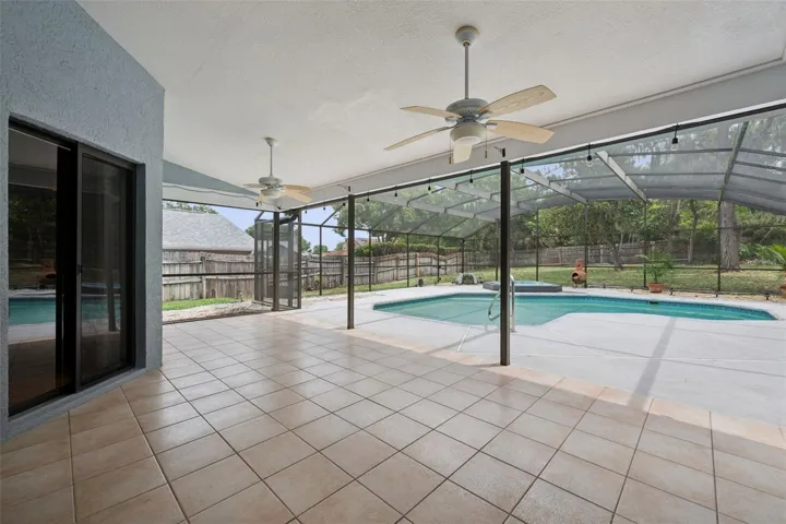Newer screens in pool enclosure. Solar heated pool and heated spa