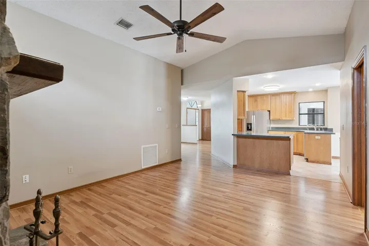 View of kitchen from Living Room