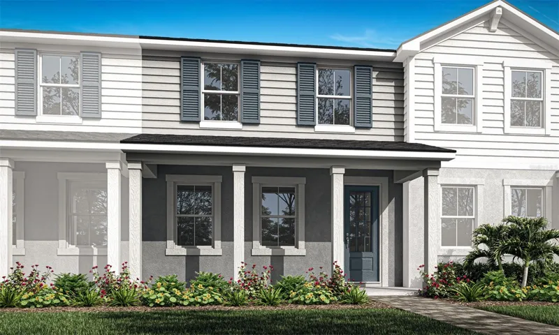 Meadowlark Landing - Aurora Floorplan - Low Country Elevation - Architect's Rendering