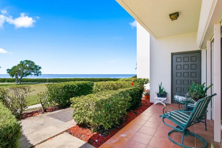 Private Patio Overlooking Gulf