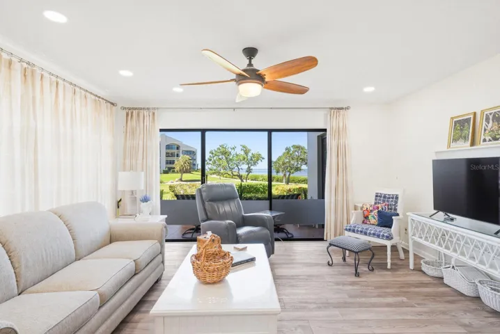 Living Room with Water Views