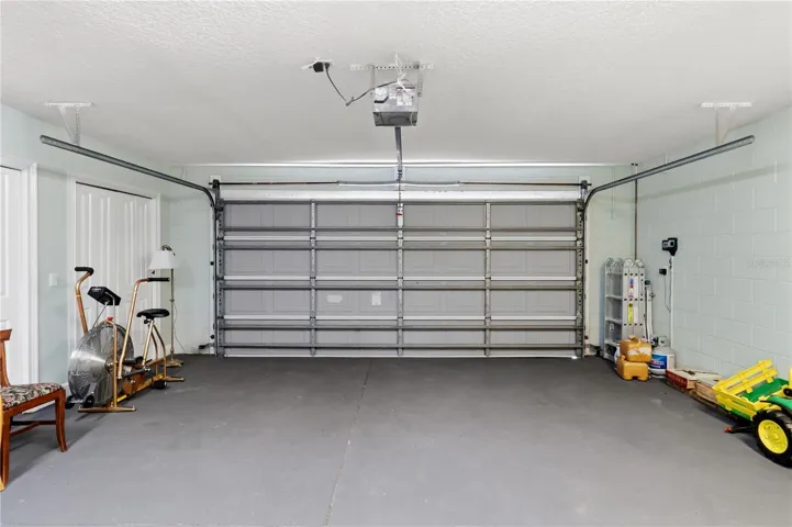 2-car garage with storage