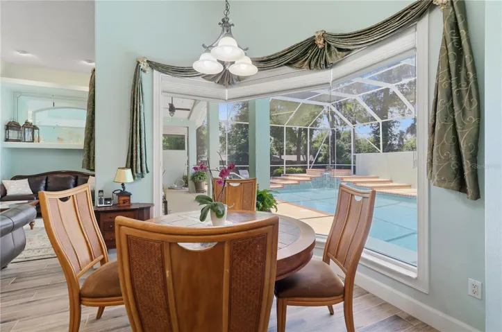 breakfast nook in kitchen