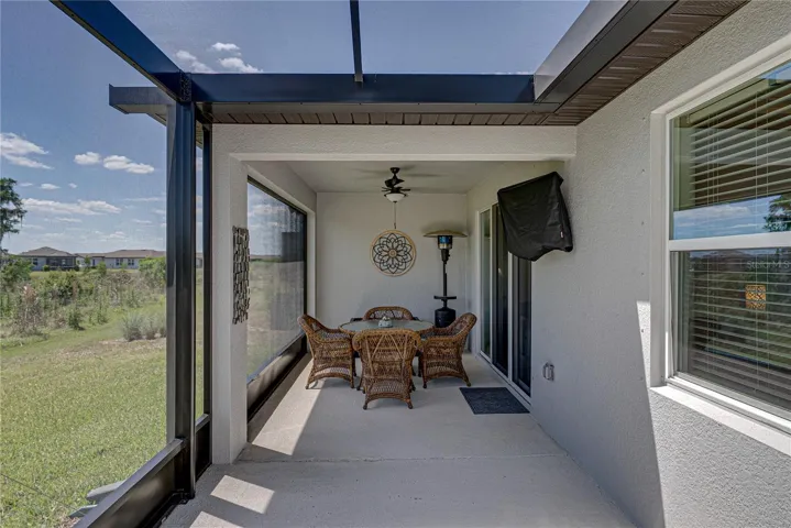 Covered Screened and Extended Lanai on Private Conservation