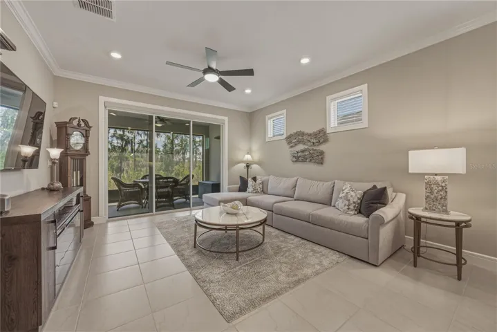 Spacious Great Room with Views to Private Conservation