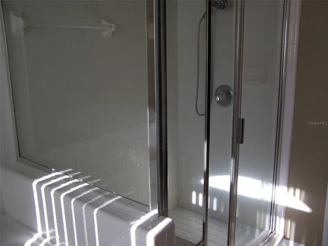 Separate shower and tub