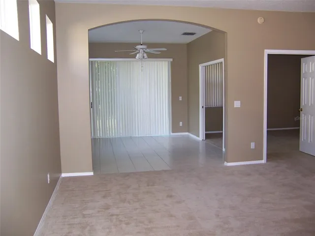 Spacious living and family rooms.