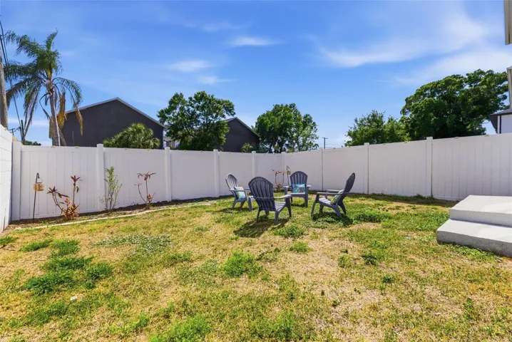 Fully fenced Backyard