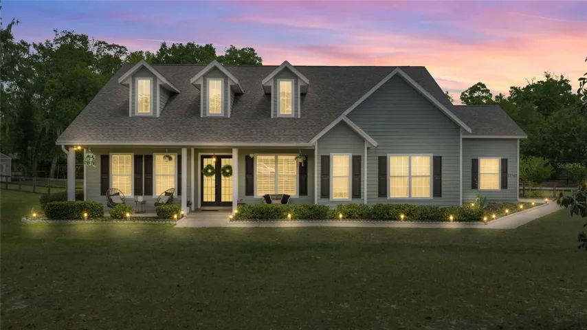 Front Elevation at Twilight