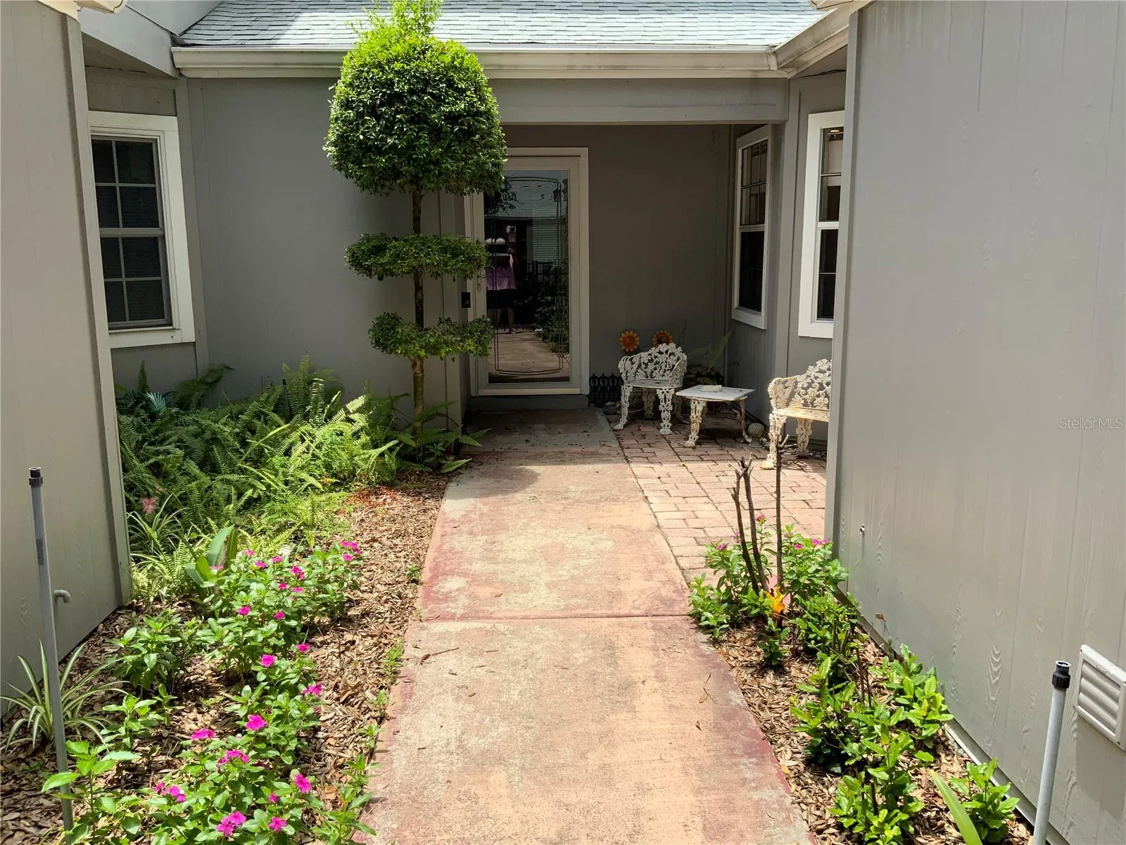 Walk to front door
