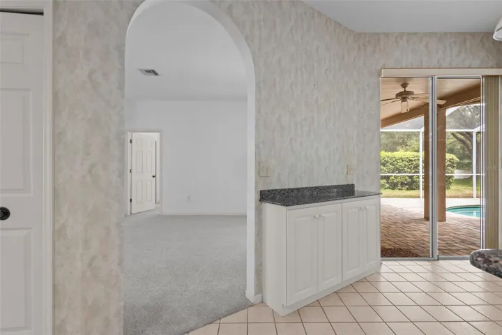 Breakfast nook area and kitchen are just off of great room when you walk in