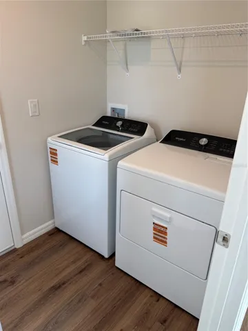 washer and dry included at front of home