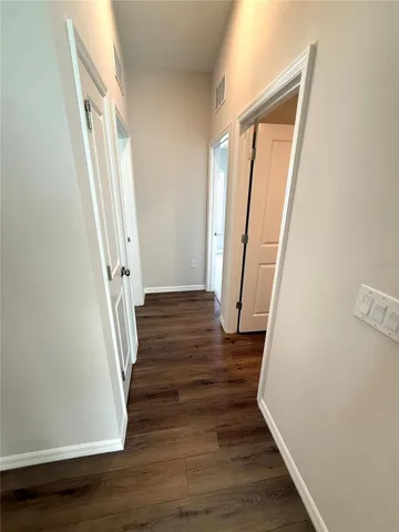 hallway to 2 bedrooms