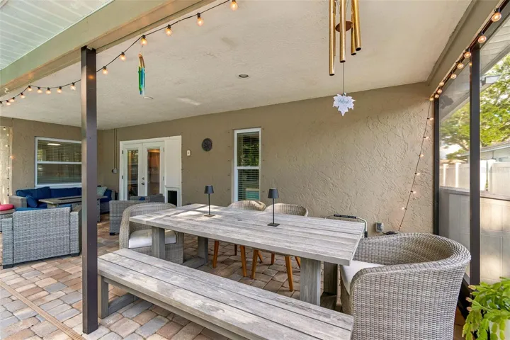 Large paver patio