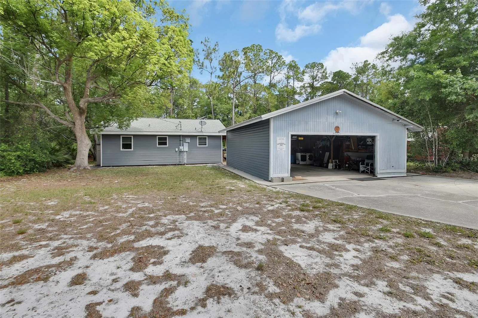 view of home and garage