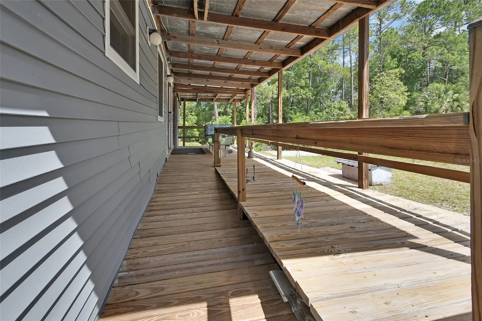 front porch with ramp