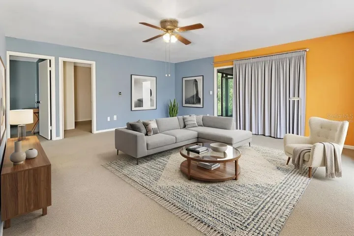 virtually staged Greatroom
