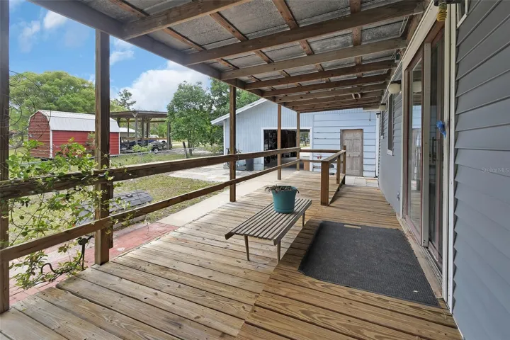 front porch with ramp