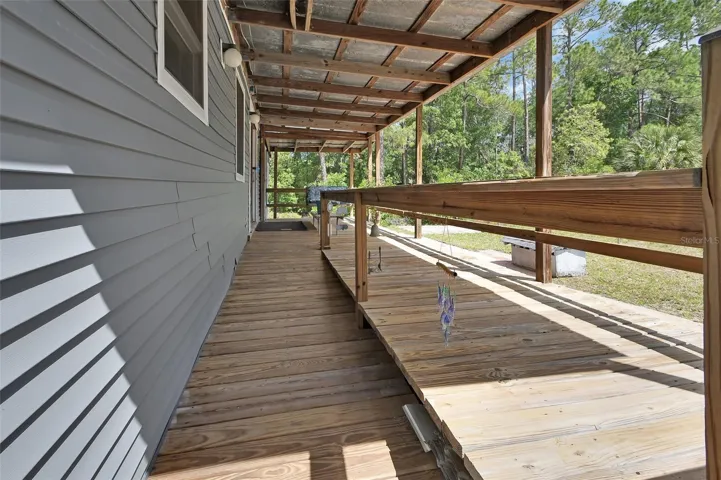 front porch with ramp