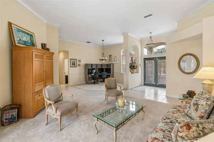 Formal living room and dining room