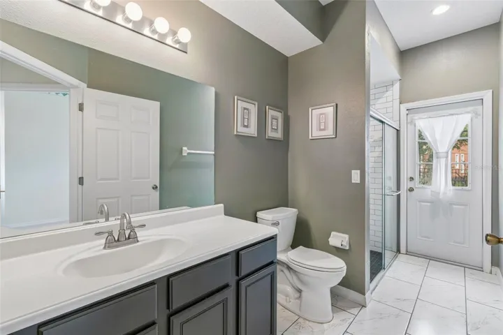 Bathoom 3 remodeled with walk-in shower and access to the lanai