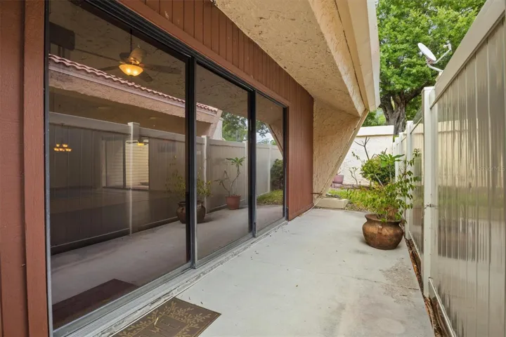 Downstairs patio
