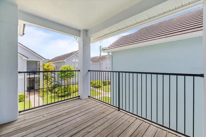 Covered Balcony off primary bedroom