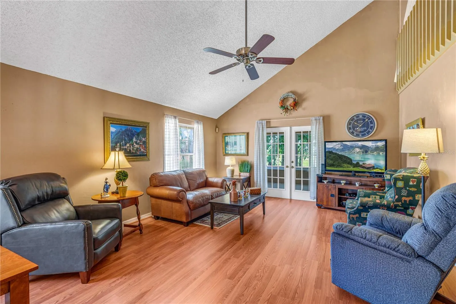 French Doors to the Huge Florida Room