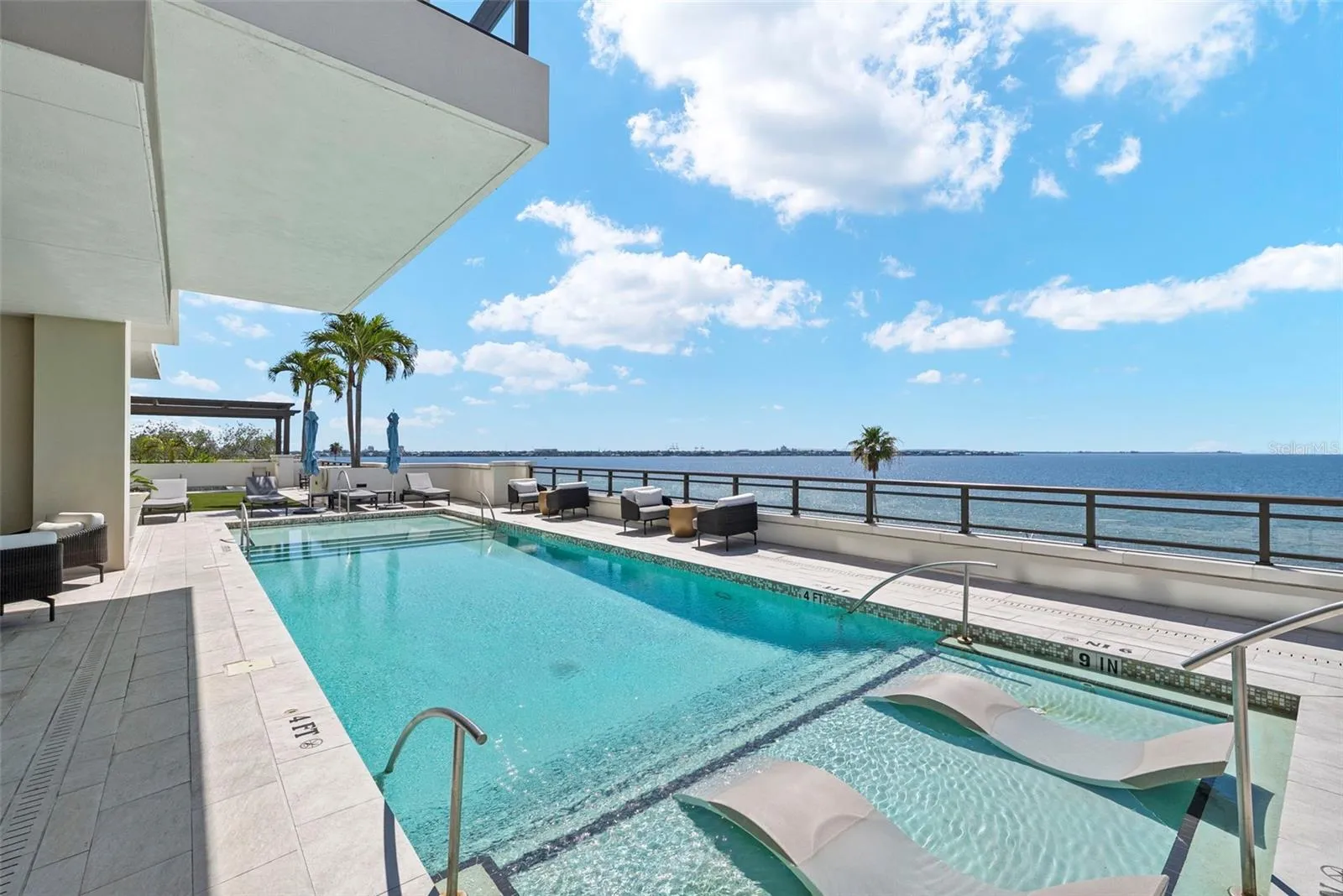 Pool facing the Bay