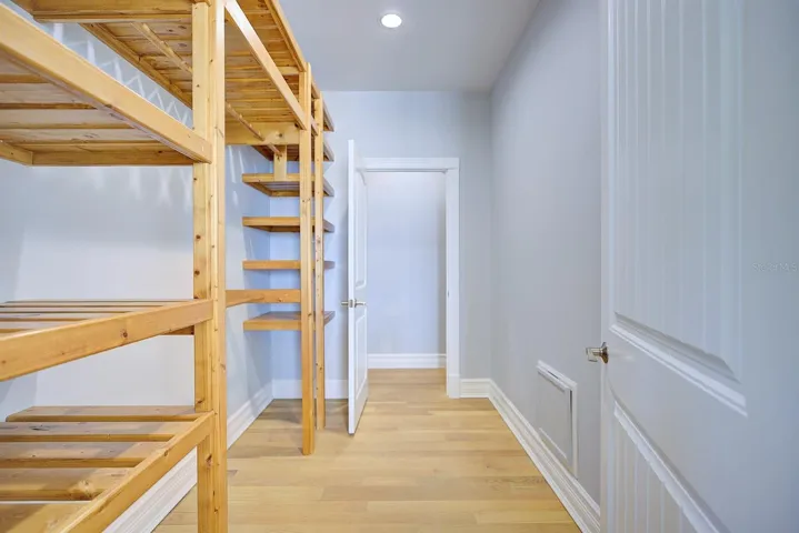 Main floor primary walk in closet