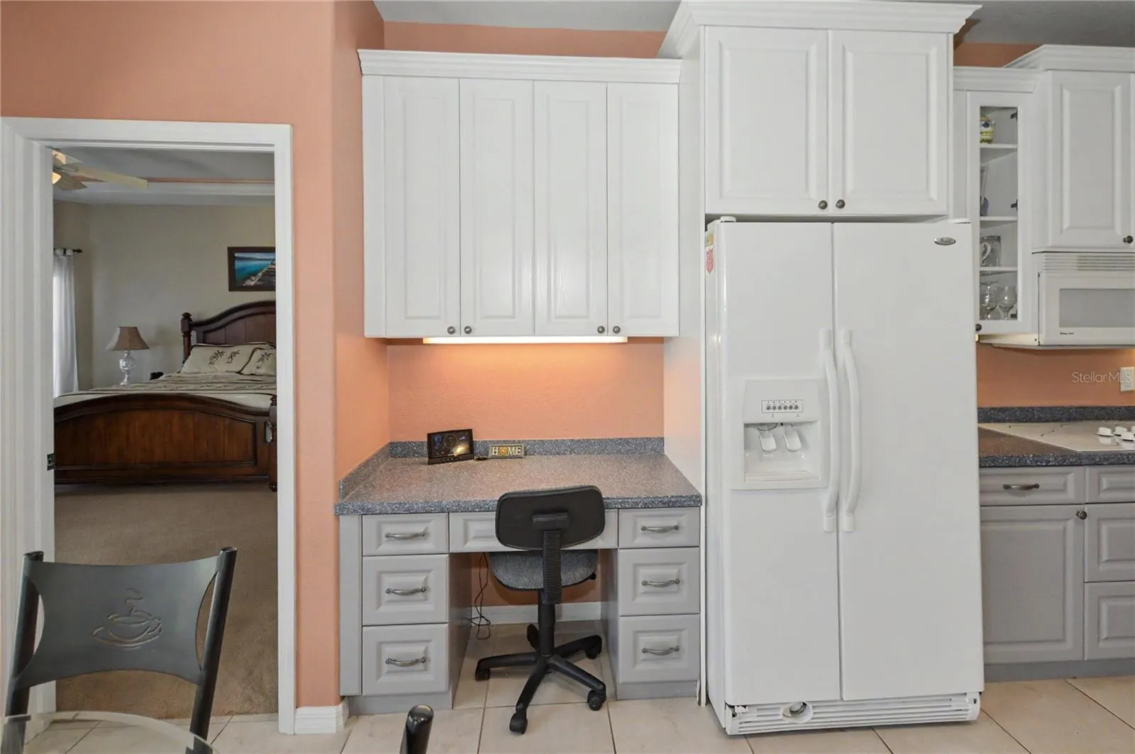 Built in Desk Kitchen