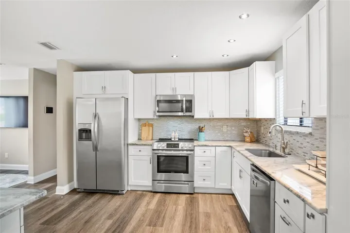Not only will you have ample room to move around, but there is plenty of space for preparing meals.