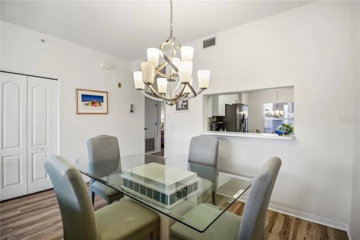 Dining with pass-through from Kitchen