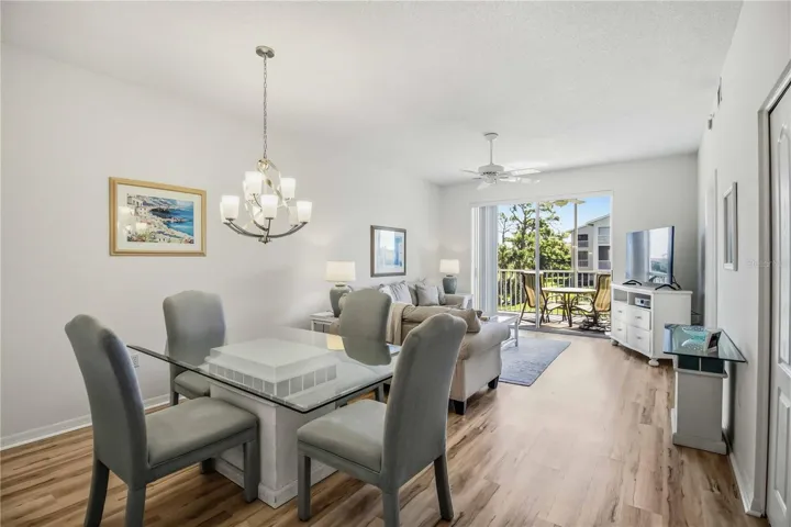 Dining opens to Living Room
