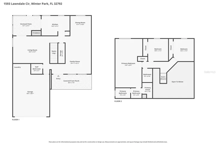 Floor plan with dimensions
