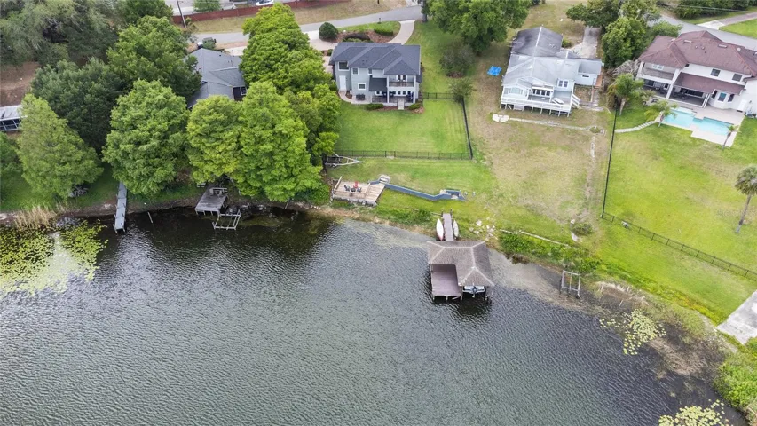 A shot of the back of the home which faces the east.