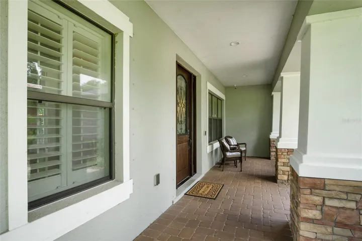 The front porch.