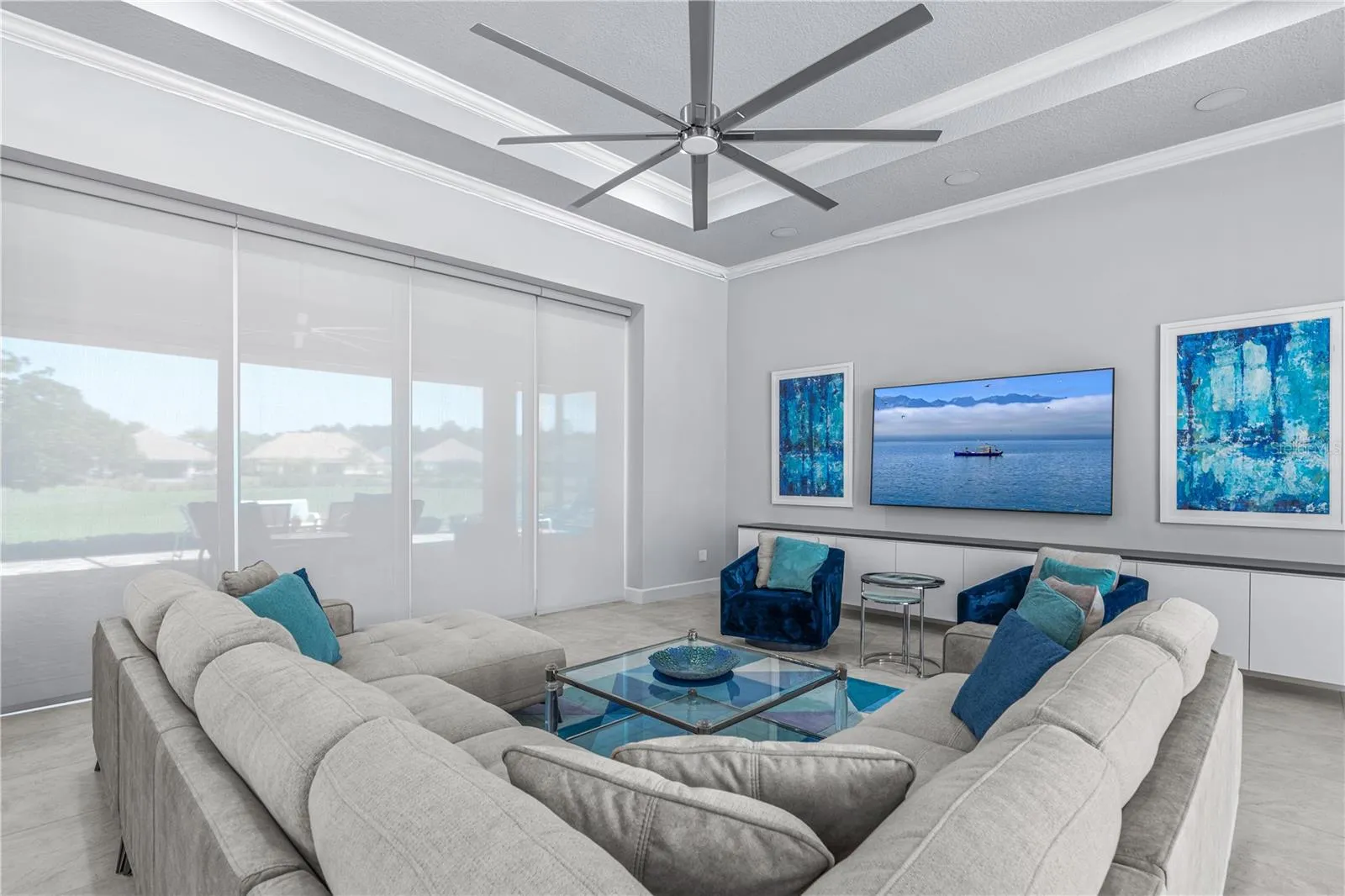 Family RoomElectric Shades
