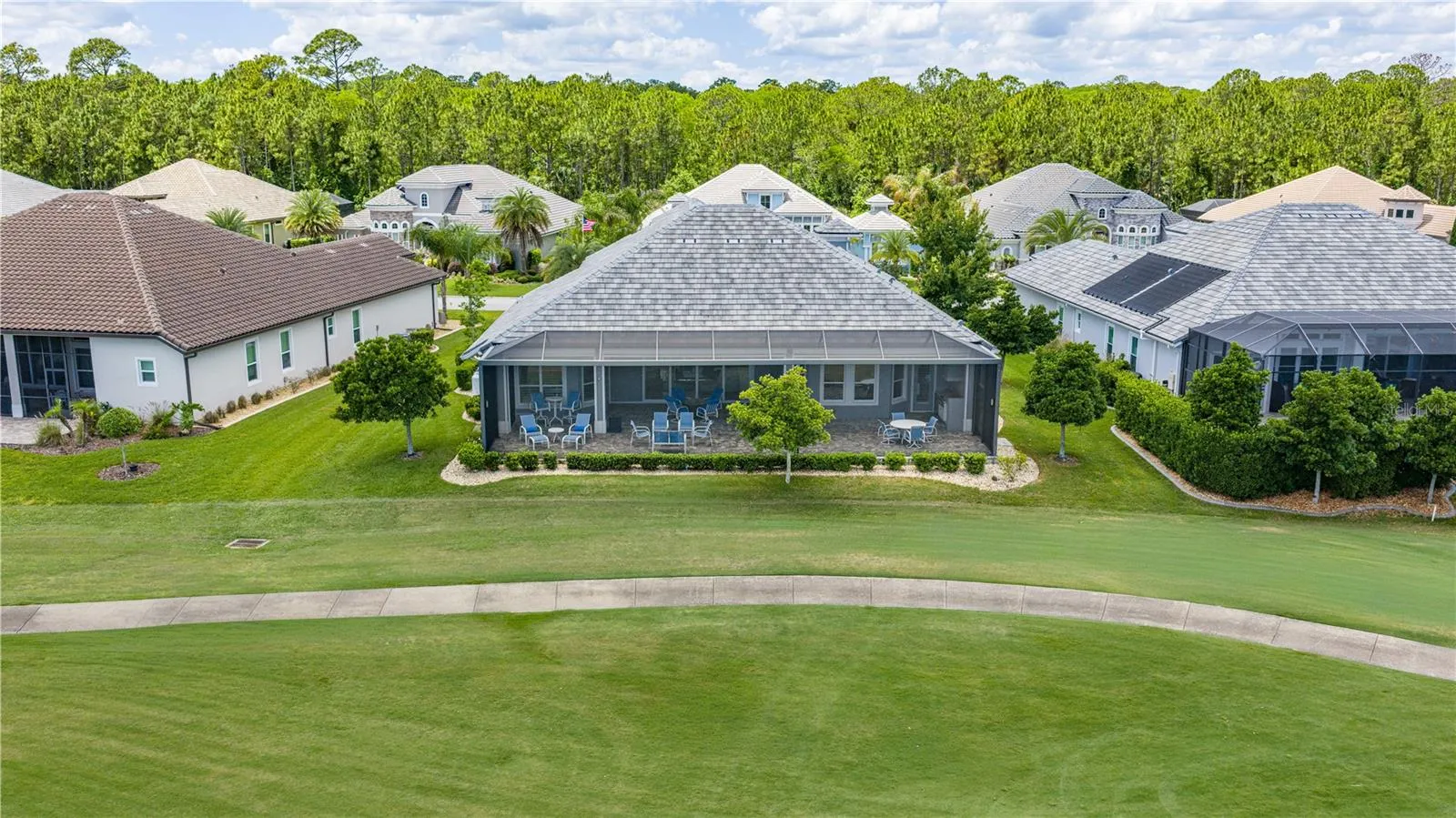 Aerial View of Backyard