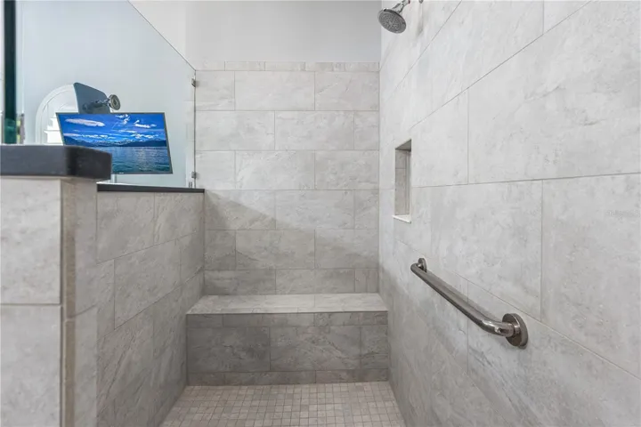 Walk-In Shower with Designer Finishes