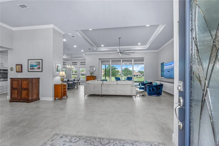 Front Door EntryVolume Ceilings & Tile Floors