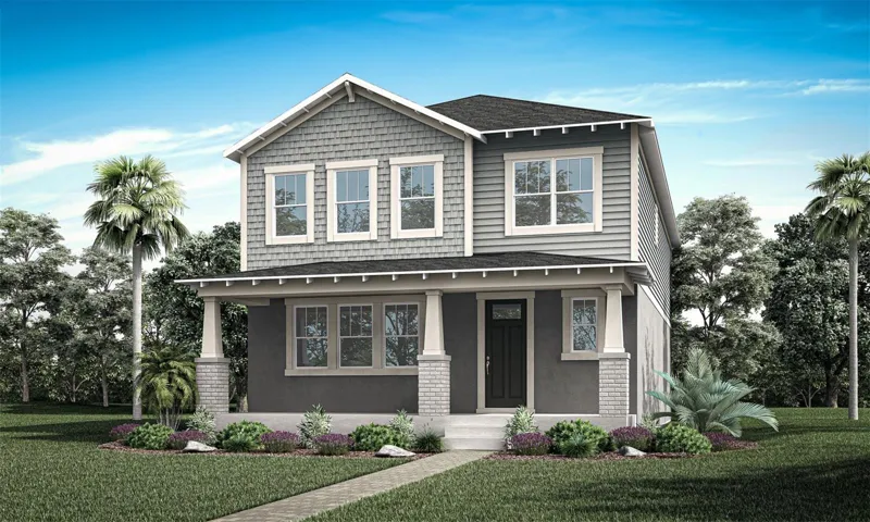Rainwood - Talquin Floorplan - Craftsman Elevation - Architect's Rendering