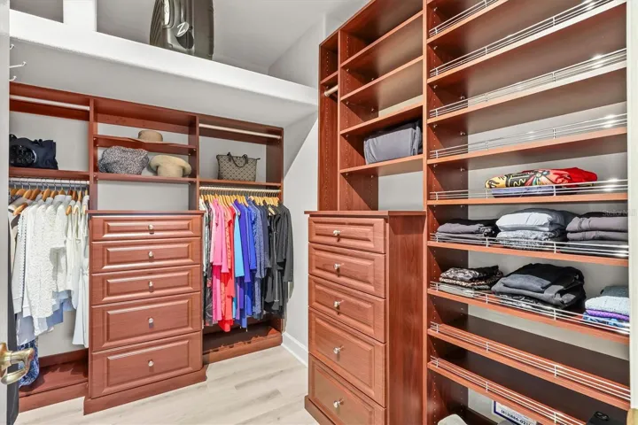 Built in California Closet Primary