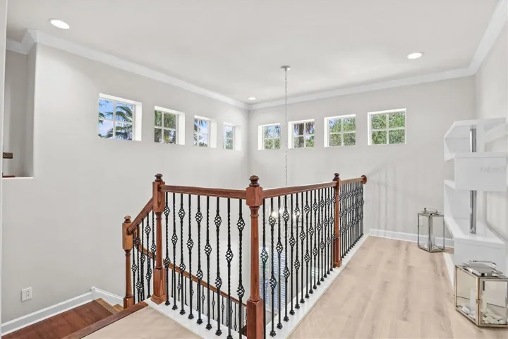 Wrap Around Stair Case and Study Nook
