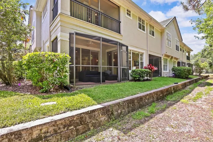 East View of Screened in back porch