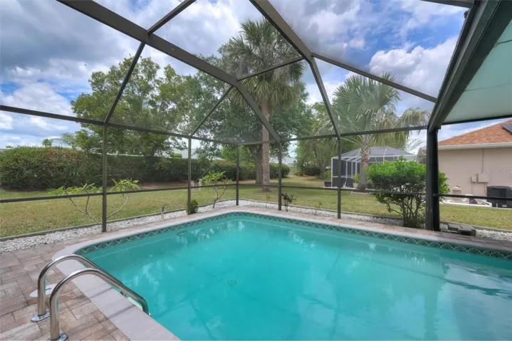 Private rear yard